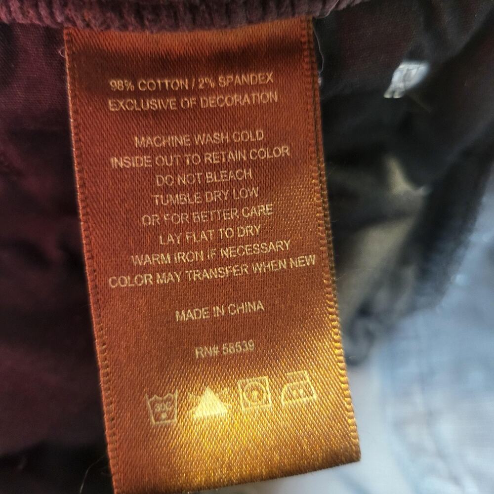 KUT From The Kloth Pants Womens 12 Brown Flared Corduroy Chino Stretch - Picture 4 of 10